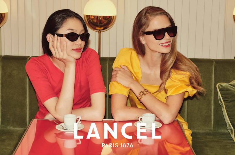 Lancel lunettes femmes Bordeaux stylé tendance