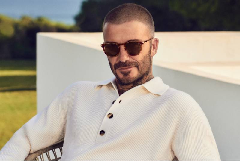 Lunettes de vue David Beckham footballeur professionnel Manchester United 
