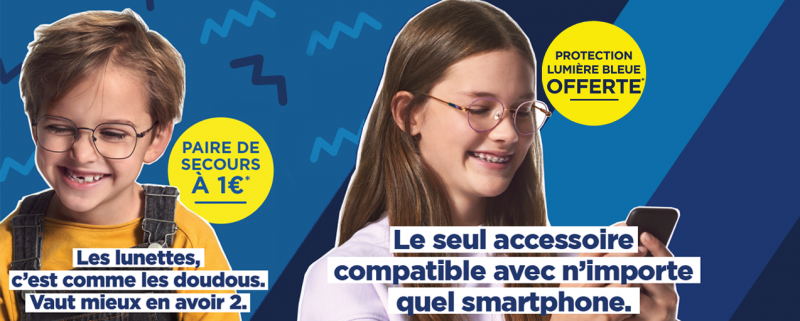 Opticien Bordeaux Lac Lunettes Rentrée lumiére bleue enfants école protection