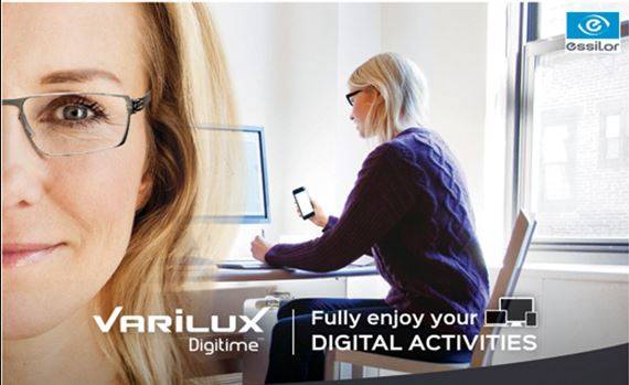 Varilux digitime Essilor verre de correction lunettes presbyte